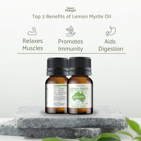 Lemon Myrtle Essential Oil - Experience an Invigorating, Fresh Citrus Aroma - Pure, Undiluted Therapeutic Grade Essential Oil- 5 ml