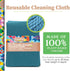 Reusable Cleaning Cloth, 2 Pack, Super Absorbent, Washable Kitchen Towels, 14x10”