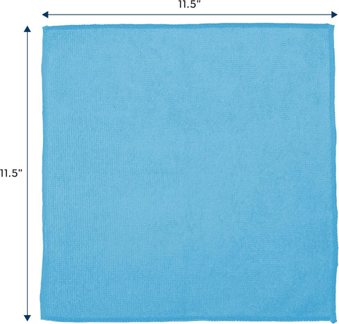 S&T INC. 50 Pack Microfiber Cleaning Cloth, 11.5 Inch x 11.5 Inch, Reusable and Lint Free