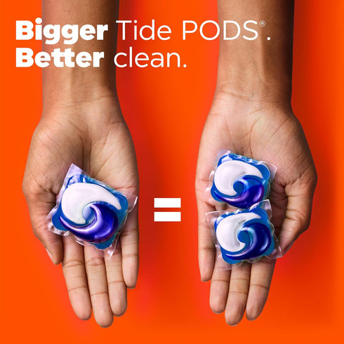 Tide Ultra OXI Power PODS, 18 Count, Laundry Detergent Pacs with Odor Eliminators for Dirt