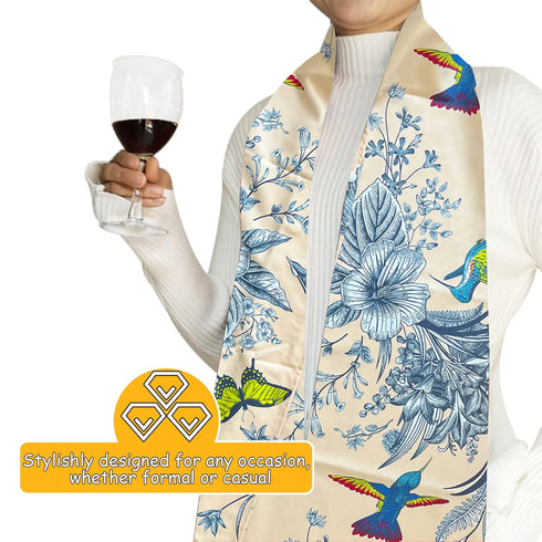TOCKONIMN Adult Bibs Scarf for Women Eating - Dignified Alternative to Bib for Reusable Elderly Adults Senior Citizens