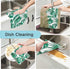 SUABO Monstera Palm Tree Leaf Kitchen Towels, 6 Pack Reusable Cleaning Dish Cloths for Kitchen