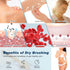 KIPRITII Ergonomically Back Scrubber for Shower, Double-Sided Long Handle Wet & Dry Brush for Cellulite and Lymphatic