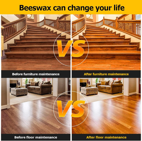 CARGEN Beeswax Furniture Wood Polish - Natural Wood Polish and Conditioner, 300ML, Christmas Gifts