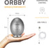Orbby Premium Aromatherapy Diffuser | Portable Air Freshener for Home, Office, Bathroom | Non-Toxic Fragrance (Grey)