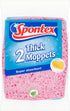 Spontex Thick Moppets, 6 Packs of 2 (Total 12 Sponges)