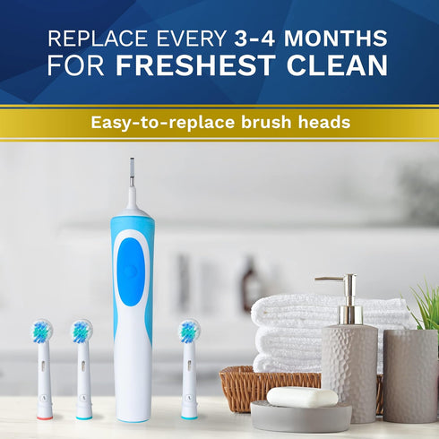 Replacement Toothbrush Heads Compatible with Oral B, 16 Pack Aster Toothbrush Head Refill