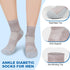 Men,4 9-12 10-13 Diabetic Socks for Pairs Non Binding Ankle Mens Diabetic Sock Size