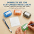 JedJadr 3 Pack 3 Compartment Small Pill Box, Portable Pill Case for Purse and Pocket, Moisture Proof Travel Pill