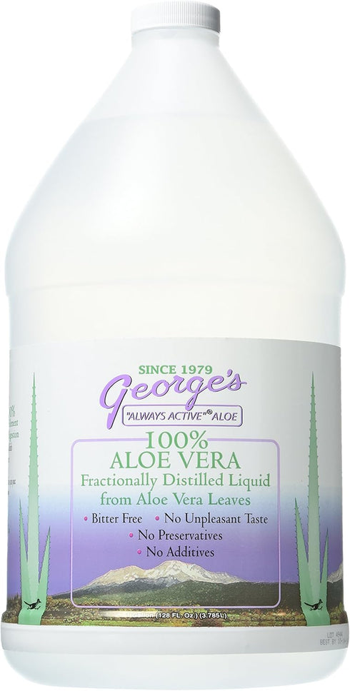 George's Aloe Vera Liquid Supplement, 128 oz