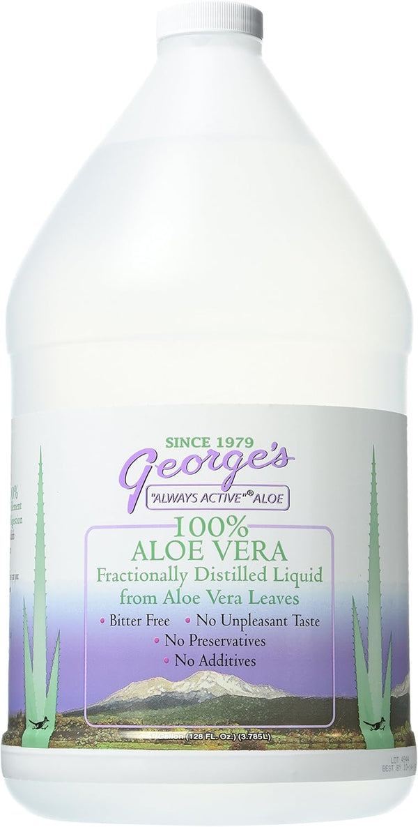 George's Aloe Vera Liquid Supplement, 128 oz