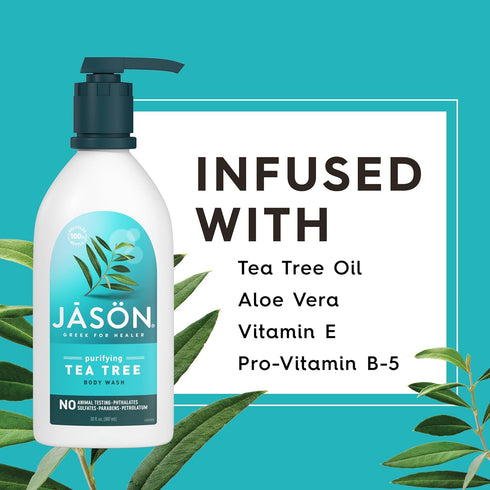 JASON Tea Tree Purifying Body Wash, 30 Fluid Ounces