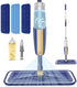 Microfiber Spray Mops for Hardwood Floor Cleaning - MEXERRIS Wet Jet Mops with 3X Washable Pads for Floor