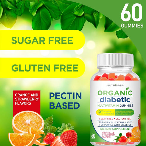 Premium Multivitamin Chewable Gummies - Sugar-Free & Gluten Free - Vitamins for Women & Men