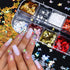 12 Colors Butterfly Nail Art Stickers, Butterflies Nail Glitter Sequins, 3D Art Accessories for Acrylic Nails