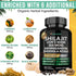 Shilajit Pure Himalayan Organic - 11-in-1 Shilajit Capsules with Sea Moss, Ashwagandha, Turmeric, 27,505 mg/Serving