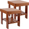 2 Pack Bamboo Step Stool, Bamboo Shower Bench, 11 x 9 x