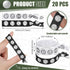 Volleyball Hair Ties - 20 Pcs Accessories, No Crease Ribbon Ponytail Holders for Girls Women Players (Black, White)