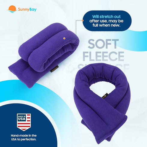 SunnyBay Microwave Heating Pad for Neck and Shoulders, Purple, Versatile Bean Bag