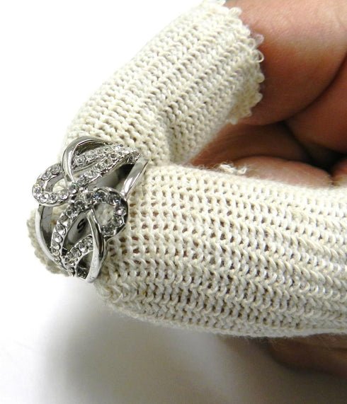 FINGER COTS COTTON GUARDS, ELASTIC, PACK OF 20 for Jewelry Handling Protection