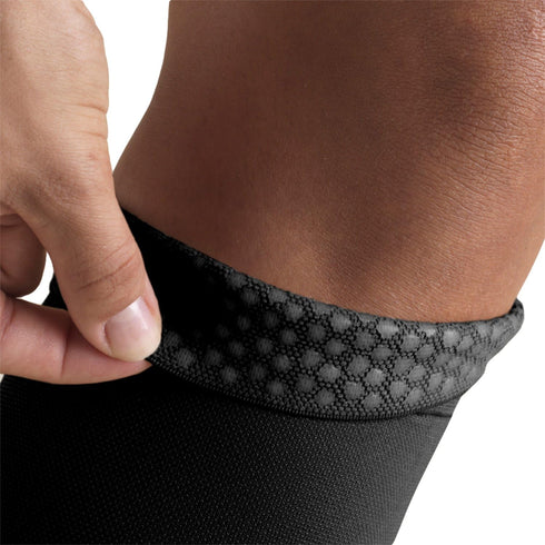 Truform Women's Compression Stockings, 15-20 mmHg, Thigh High Length, Closed Toe, Opaque, Black, Medium