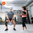 CAMBIVO Knee Compression Sleeve - 2 Pack Knee Brace for Men and Women, Large, Orange for Sports