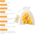 Natural Yellow Sea Silk Sponges, Pack of 5 in Organza Bag, Great for Cosmetic Use