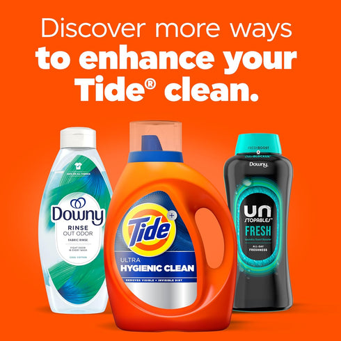 Tide Hygienic Clean Heavy 10X Duty Laundry Detergent Liquid Soap, Original Scent, HE Compatible, 59 Loads