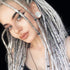 NAISKA 24PCS Black Hair Jewelry for Braids, Crystal Rhinestone Loc Dreadlock Accessories, Non-Piercing Ear Cuffs