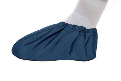 CastMate Cast Foot Toe Protective Cover - MADE USA Machine Washable (Navy, Large)