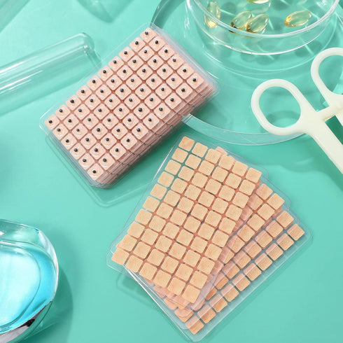 ROSENICE 600 Counts Acupuncture Vaccaria Ear Seeds, Disposable Ear Press Seeds Acupressure Kit
