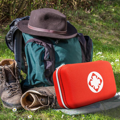 First Aid Kit for Home, Hiking, Camping, Outdoor Sport, 275 Pieces Survival Supplies Emergency Kit with Mini Gear Bag