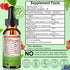 Vita letuo Immune,Digestive Organic Oil of Oregano with Black Seed Oil, Oregano Oil Liquid Drops w/Garlic Olive Leaf