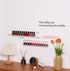 Nail Polish Rack Wall Mounted Shelf, 4 Pack Clear Acrylic Holder Organizer with Removable Anti-slip Inserts, 4 Tiers