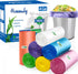 Hommaly 4 Gallon Small Trash Bags, 350 Count, Strong, Leakproof, Multicolor, 18 x 20.5 in