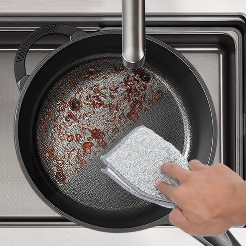 XHWXYQ (6pcs, New Upgrade Non Scratch Wire Dishcloth, Multipurpose Wire Dishwashing Rags for Kitchen, Wet and Dry