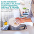 Pack 12 Plant Based Natural Sponge - of Cellulose Sponges, Safe on Non-Stick Cookware, Dual Sided Dish Sponge