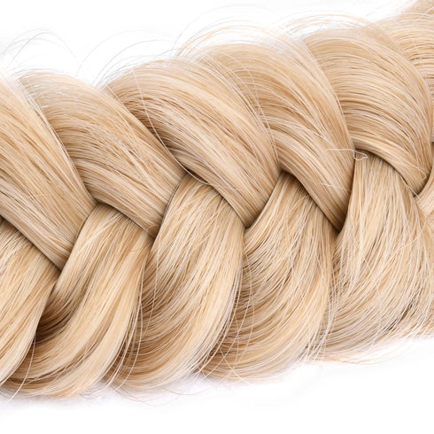 Messy Wide 2 Strands Honey Blonde Synthetic Hair Braided Headband for Women (Honey Blonde)