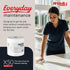 X50 9 4/5 13 2/5, 1100/Roll Cloths, Jumbo Roll, x White