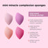Real Techniques Mini Miracle Complexion Sponge 4 Pack - Small Makeup Blending Sponges for Foundation & Concealer,