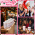 Jingmore 120 Sets 16oz Disposable Paper Coffee Cups with Lids Sleeves Straws Holiday Paper Drinking Cups Bulk for Hot