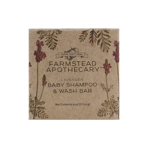 Farmstead Apothecary Baby Shampoo & Wash Bar, 4.5 oz