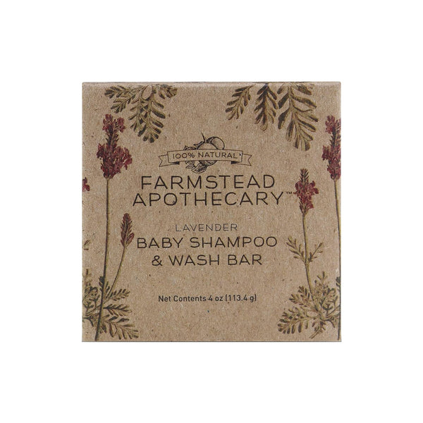 Farmstead Apothecary Baby Shampoo & Wash Bar, 4.5 oz