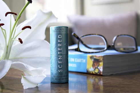 Scentered Aromatherapy Balm Stick - Escape, Natural Calm Essential Oil Roll On for Relaxation & Self-Care
