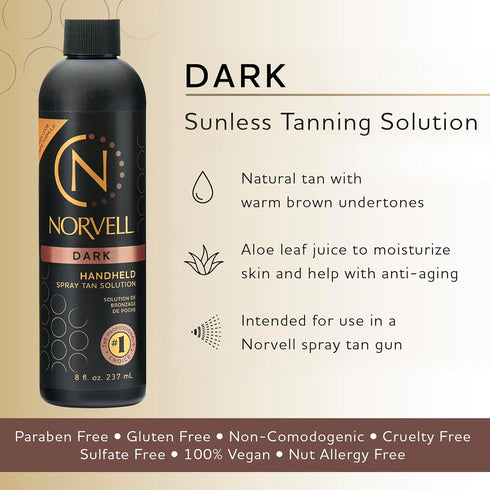 Norvell Premium Sunless Tanning Solution - Dark, 8 fl. oz.