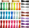 Solid Color Satin Ribbon, 1/8 Inch Fabric Ribbons for Crafts, 36 Colors, 198 Yards for Gift Wrapping
