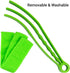 2 Pieces Microfiber Blind Duster Brushes with 6 Sleeves, Window Blind Cleaner Tools for Shutters and Vents