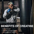 RAW Nutrition Creatine Monohydrate Powder - Unflavored (30 Servings) for Workout Performance, Muscle & Strength Building
