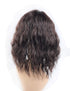 Water Wavy Hair Forehead Piece - Clip in Middle Part Topper with Choppy Fringe, Thick/35cm, Light Brown