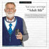 Adult Bibs for Men, Wipe ‘n Wear Clothing Protectors for Eating, Waterproof, Reusable, Washable Crumb Catcher (Blue Tie)